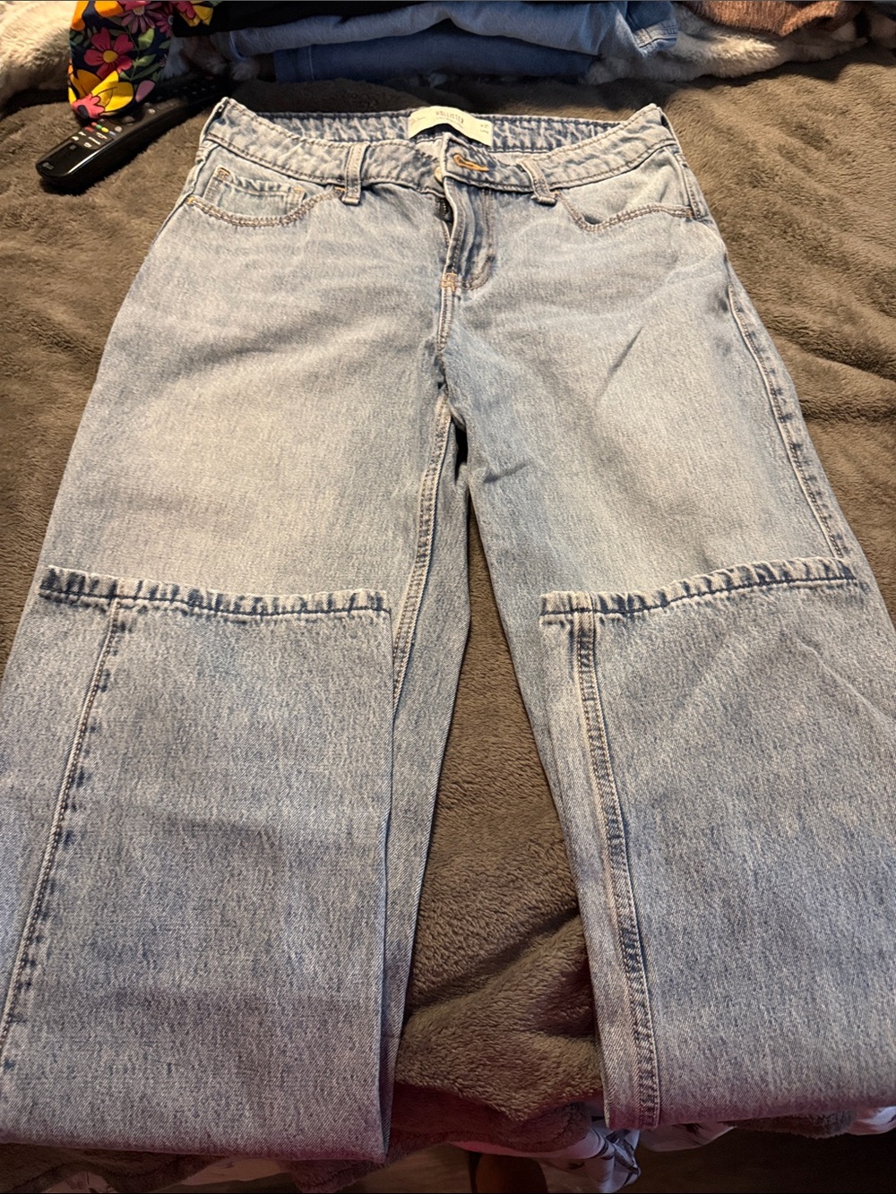 Hollister Light Blue Straight-Leg Jeans